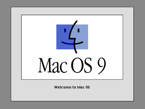 Mac OS 9 welcome screen (1999)